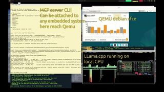 llama.cpp MCP server debugging LVGL in QEMU