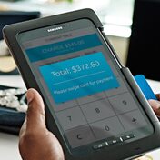 Samsung Knox secure tablet payment